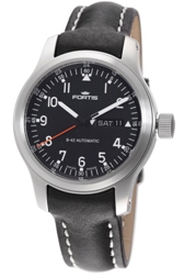 Fortis Mens 645.10.11.L.01 B-42 Pilot Professional Black Dial Watch
